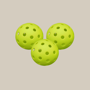Green Hybrid Pickleballs - Set of 3