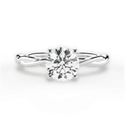 Anais Solitaire 14kt White Gold Round Cut Engagement Ring