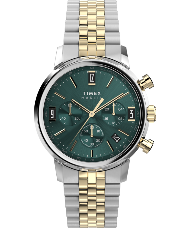 Marlin® Chronograph Tachymeter 40mm Stainless Steel Bracelet Watch