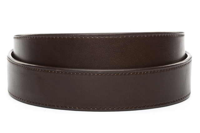 **FACTORY SECOND** 1.5" Espresso Vegetable Tanned Leather Strap