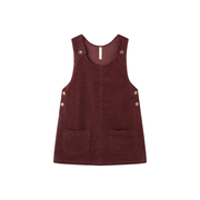 Rylee and Cru Odette Overall Dress - Burgundy