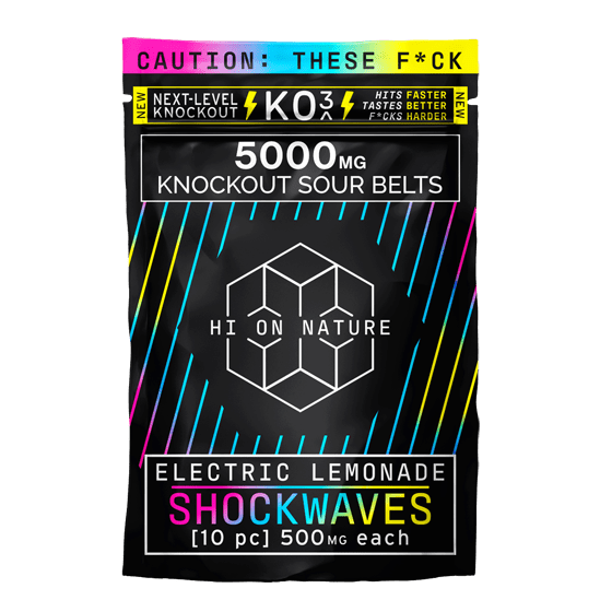 5000mg KNOCKOUT SHOCKWAVES - 6 FLAVORS
