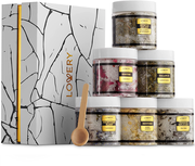 Luxe Epsom Bath Salts Gift Set - 8Pc Relaxing Spa Salts with Essential Oils