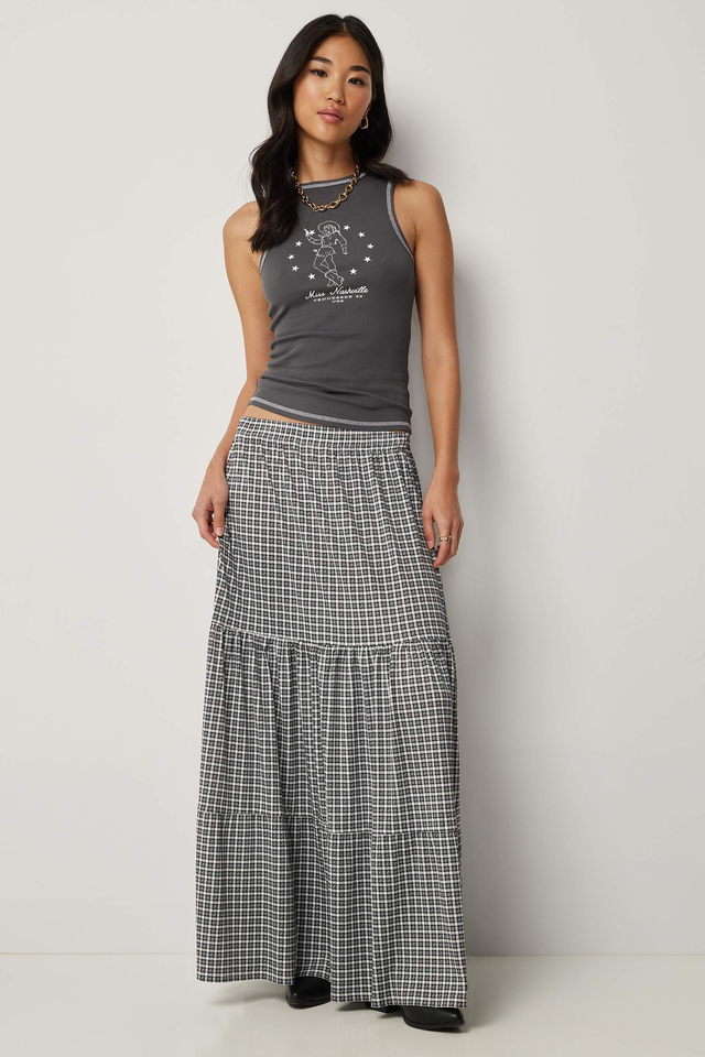 Tiered Maxi Skirt