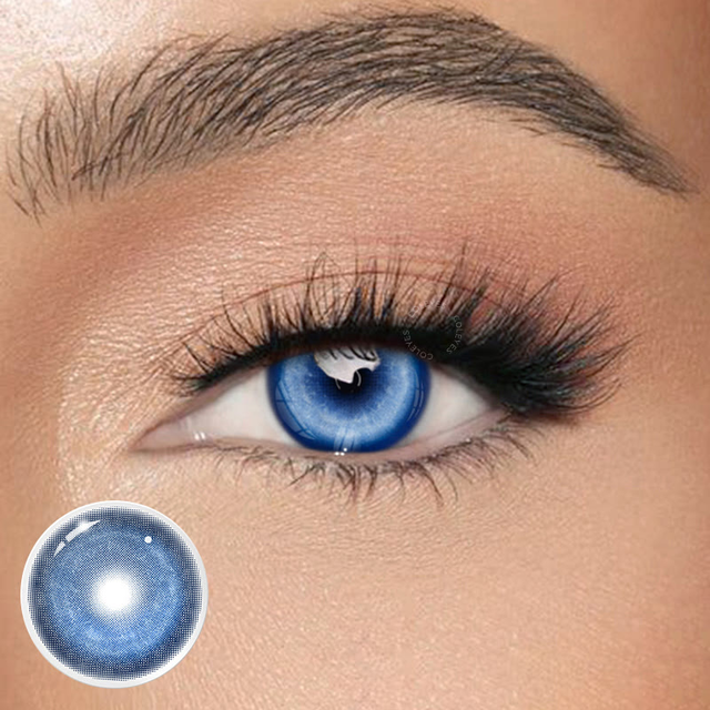 Coleyes Cosmic Brilliant Blue 1-Year Prescription Cosplay Colored Contacts