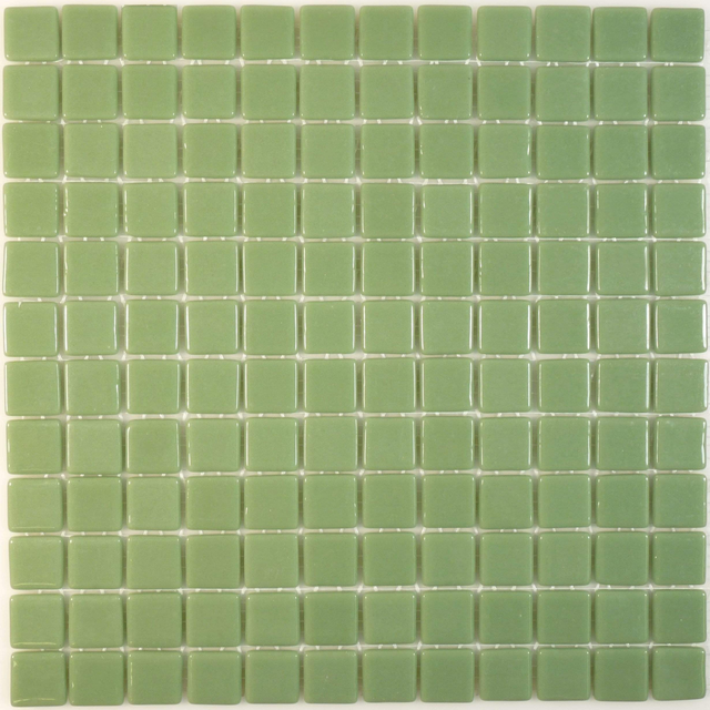 Light Green 1x1 Glass Glossy Tile