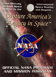 NASA Vector 1" Logo Pin