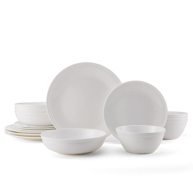 Loria 16 Piece Dinnerware Set with Pasta Bowl, Service for 4