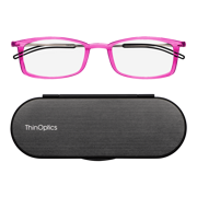 Pink Brooklyn Full Frame Reading Glasses + Milano Case