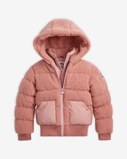 Pink Teddy Puffer Coat