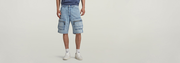 Denim Cargo Loose Shorts