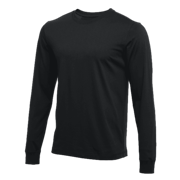 Nike Youth Cotton L/S T-Shirt - Black