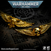 Starforged Warhammer 40K Imperial Aquila of Sanctuary / Wings of Astra Militarum Brooch Accessories Pin Badge