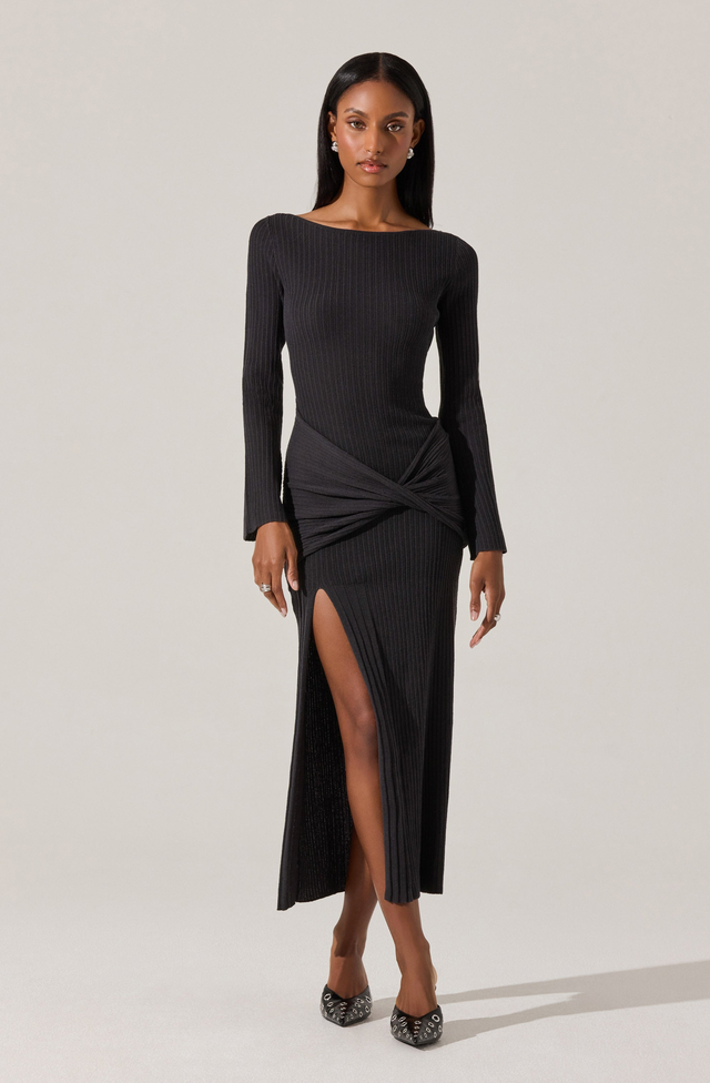 Arwyn Ribbed Layered Sweater Dress