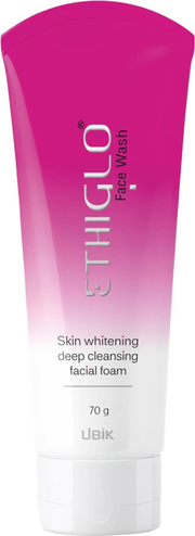 Ethiglow Skin Whitening Face Wash for Radiance & Glow for All Skin Type,70Gm (Pack of 1)