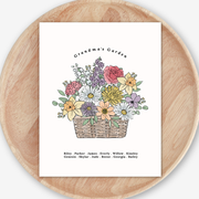 Birth Flower Bouquet Art Print | Add Up to 12 Flowers & Names