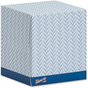 Genuine Joe Cube Box Facial Tissue - 2 Ply - Interfolded - White - 85 Box - 36 / Carton