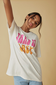 Ss Oversized Take It Easy Tee