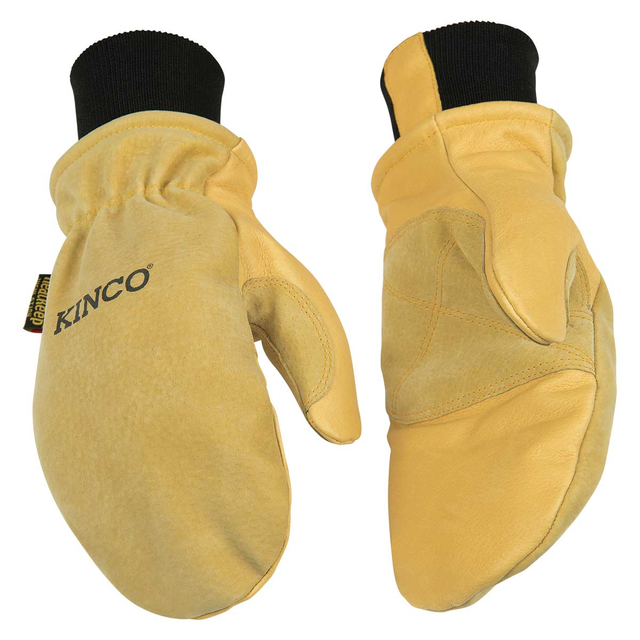 Kinco Lined Heavy-Duty Premium Grain & Suede Pigskin Ski Mitt with Omni-Cuff™
