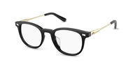 The Reese - Black Acetate Gold Metal