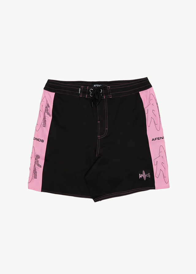 AFENDS Mens Altered - Surf Related Boardshort 18" - Black