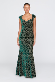 Zoelle Beaded Velvet Gown