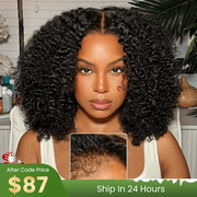 
    Julia Hair 13x4 Lace Front Wig 4C Natural Kinky Edges Wig |Bye Bye Knots Wig 7x5 Glueless Pre Cut Lace Kinky Curly High Volume Glueless Human Hair Wigs