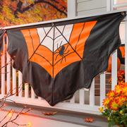 Large Halloween Spider Web Cotton Bunting