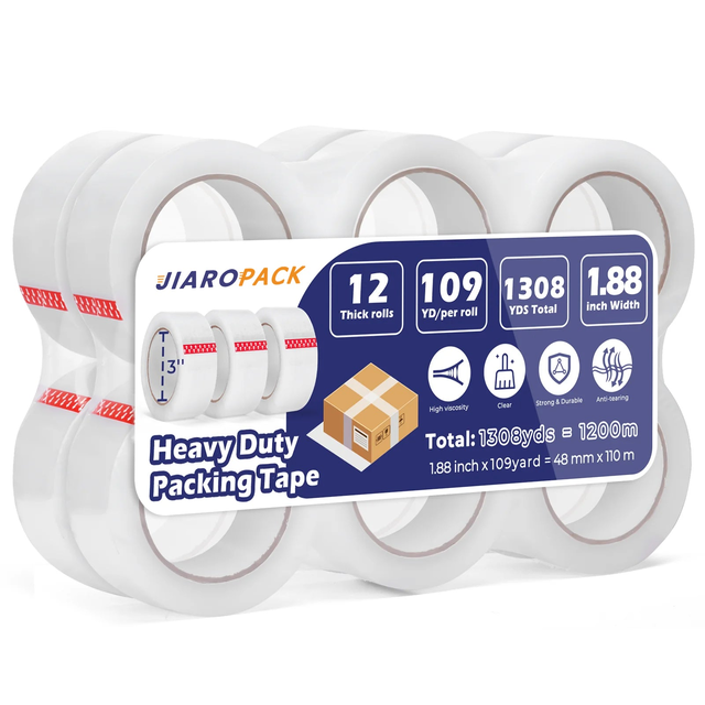 1.88”x109 yards Clear Packing Tape Refills Heavy Duty Packing Tape