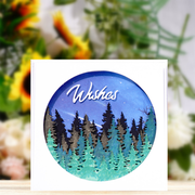 Inlovearts Layered Forest Round Frame Cutting Dies