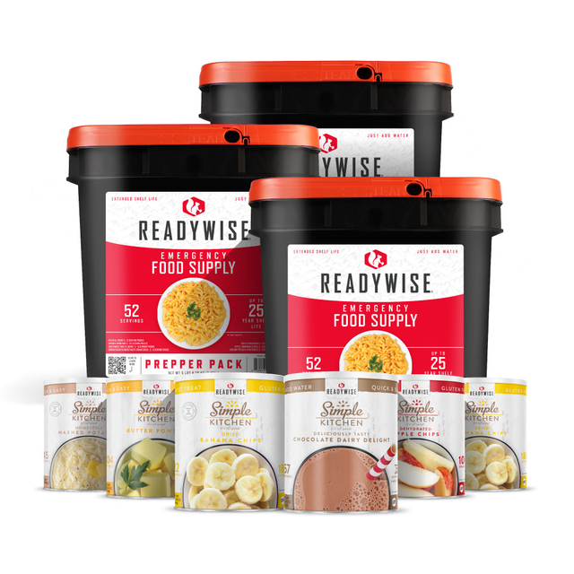 Buy 3 Prepper Packs, Get 6 #10 Cans of Food Free