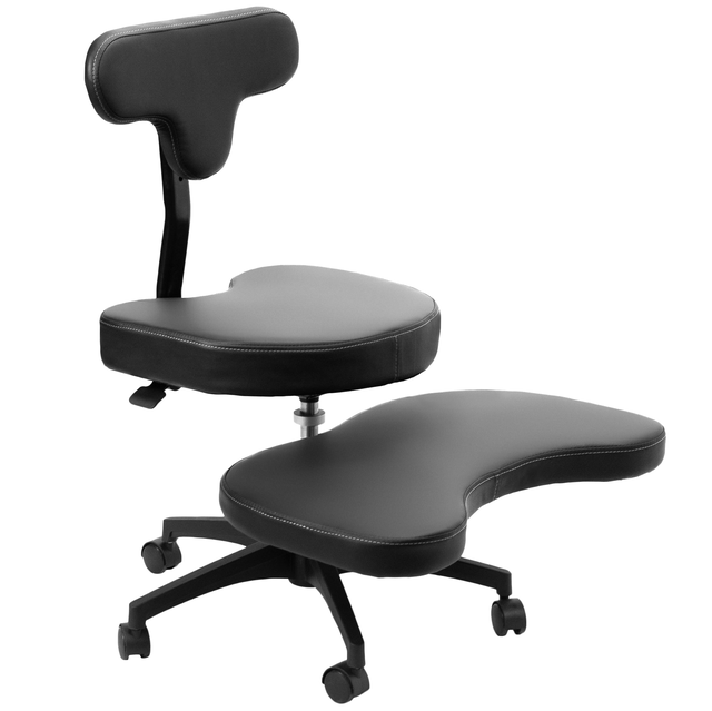 Cross Legged Office Chair with Wheels