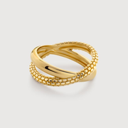 Gold Vermeil Heirloom Crossover Ring