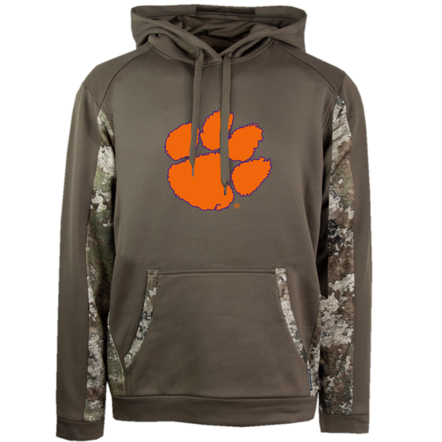 Clemson Performance Hoodie - Canteen/Strata