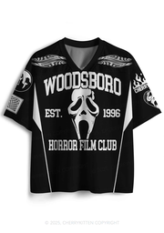 Halloween Custom Black Horror Club Y2K Sport Jersey Shirts Cherrykitten