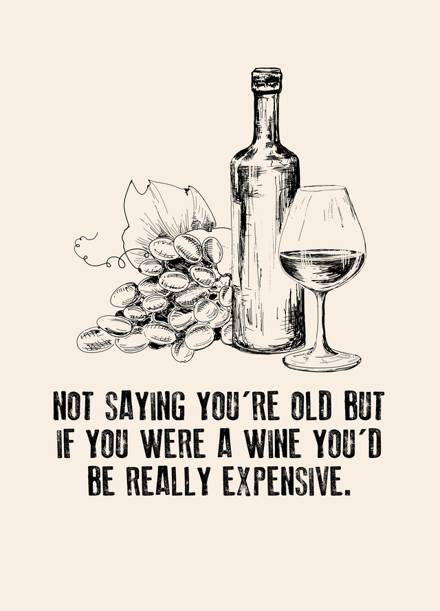 Really Old Wine Card