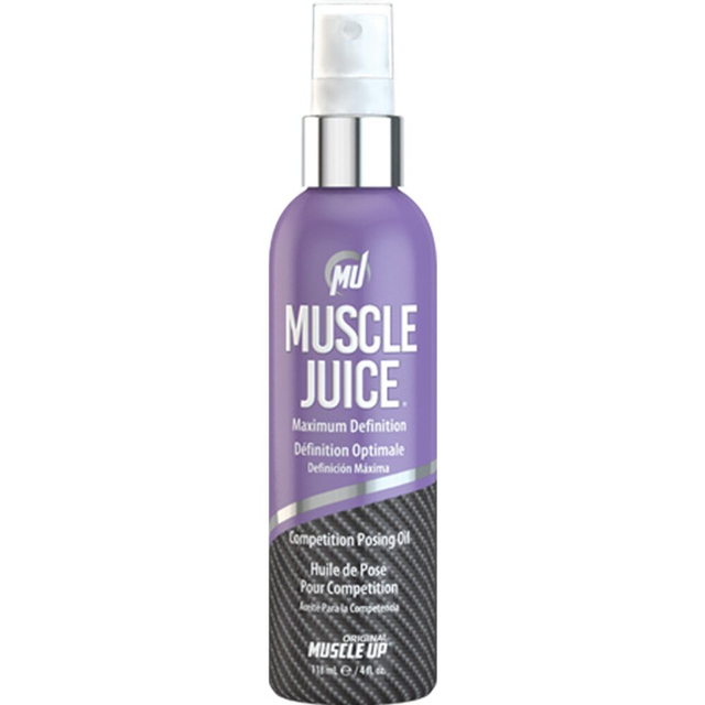 Muscle Up - Muscle Juice Competition Posing Oil / 4 fl. oz. - 118 mL. by Pro Tan® - #1 Competition Tanning Brand for Bodybuilders, Fitness Athletes, Bikini Models, and Everyone in Between