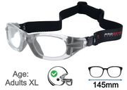 Progear Adults XL Sports Goggles EG-XL1041 STRAP - Shiny Crystal Transparent 10 - XL Size 57