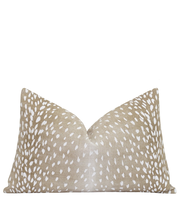 Fawn Beige Antelope Print Pillow