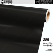 3M 2080 Matte Black Vinyl Wrap | M12