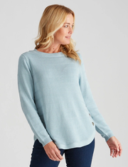 Rivers Button Detail Curve Hem Jumper