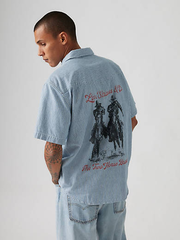 Short Sleeve Relaxed Fit Western Shirt