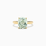 Effy 14K Yellow Gold Green Amethyst Ring, 3.95 TCW