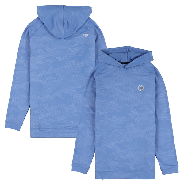 The Open Peter Millar Pine Camo Hoodie - Light Blue - Kids