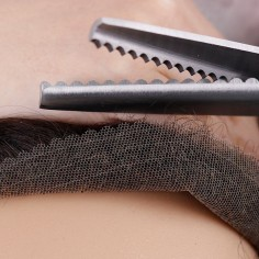 Eris | Swiss Lace Base|  Pre-cut Scalloped Natural-looking Hairline