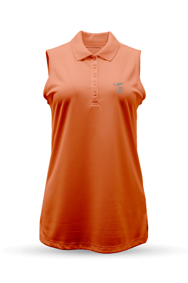 Silicone Dropline Logo - Women's Sleeveless Polo