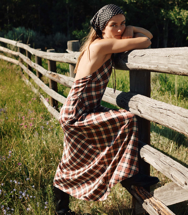 MAXIME DRESS -- NORFOLK PLAID