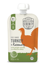 Free Range Turkey & Rosemary with Organic Purple Carrots & Zucchini - 6