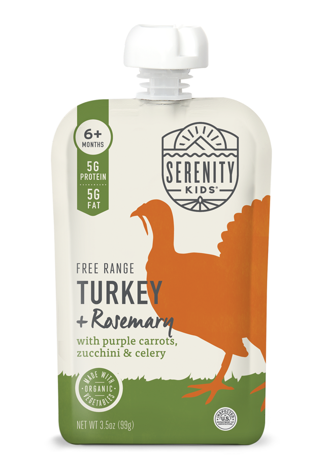 Free Range Turkey & Rosemary with Organic Purple Carrots & Zucchini - 6