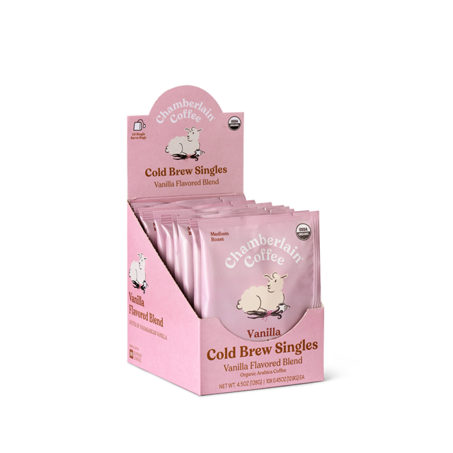 vanilla cold brew coffee singles